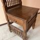 Large 19th century wooden armchair