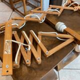 Pair of Translandia Denmark Scandinavian vintage wooden articulated wall lights 1960s