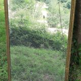Antique mercury mirror. (Fireplace mirror)