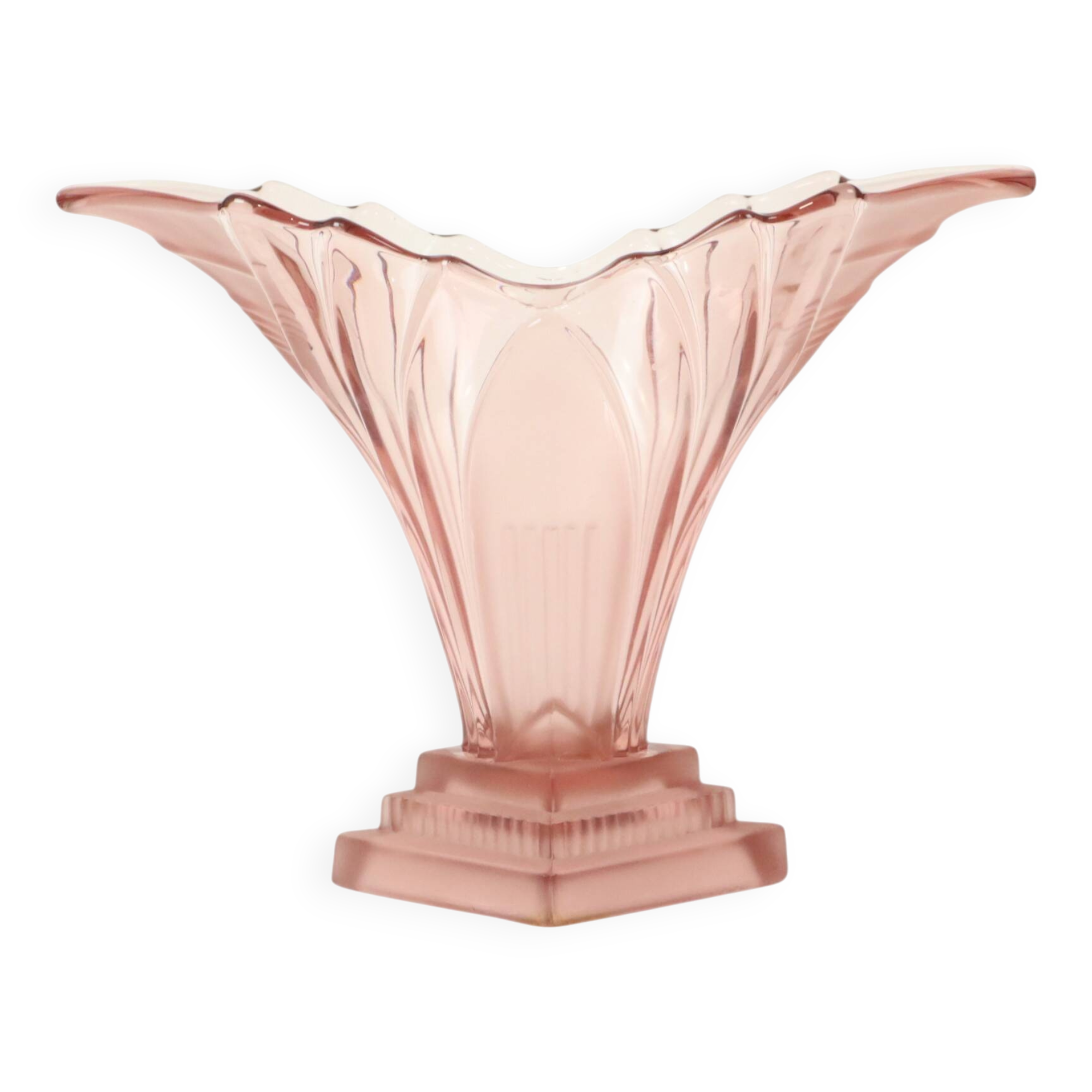 Art Deco Style Vase Model Greta 1950s Walther VEB Sachsenglas