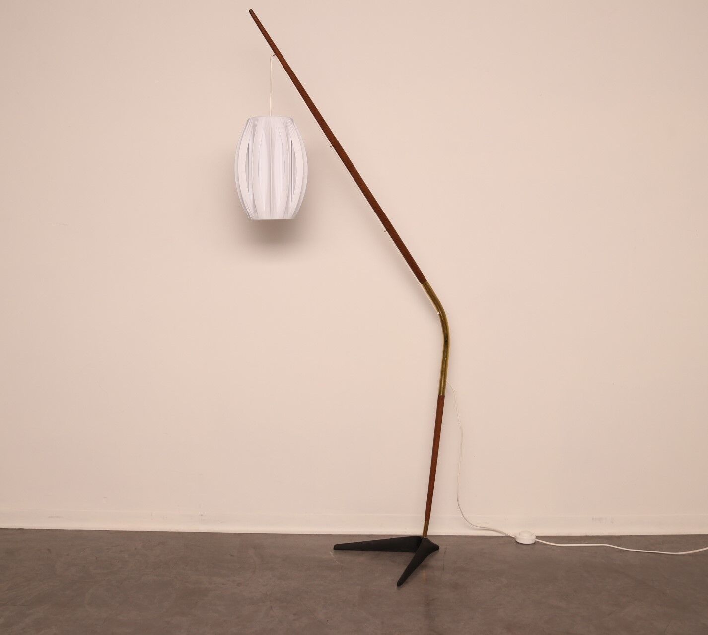Floor lamp 'Fishing Pole' by Svend Aage Holm Sorensen - Denmark - 1950's