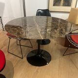 SAARINEN TABLE BROWN MARBLE EMPERADOR KNOLL