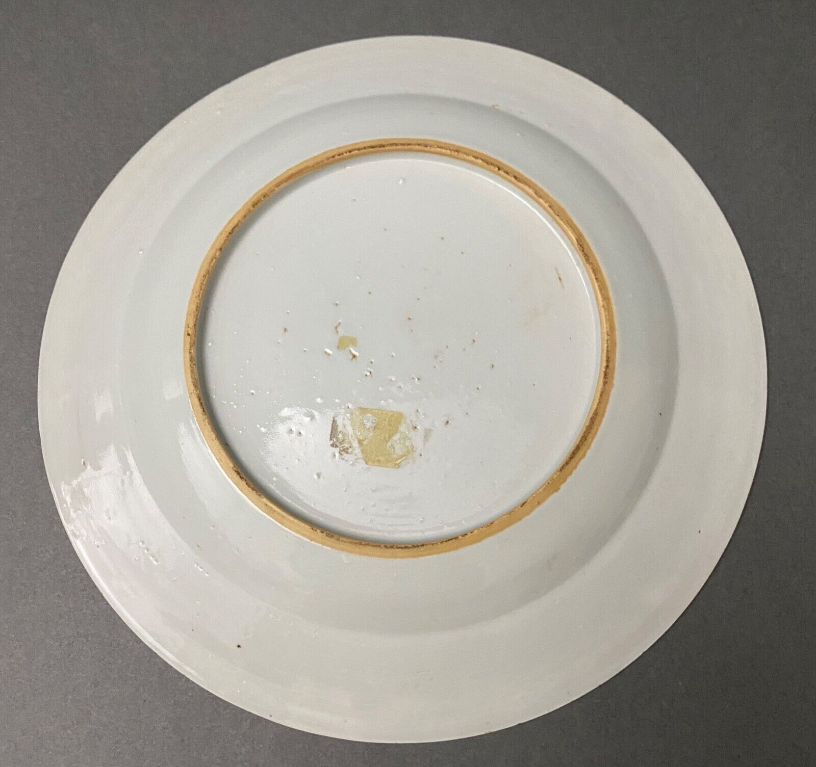 Plate in blue of China XVIII or XIXth Blue and white decoration