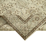 Hand-knotted one-of-a-kind turkish beige rug 172 cm x 263 cm