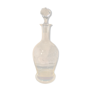 Ancien carafe cristal ciselé