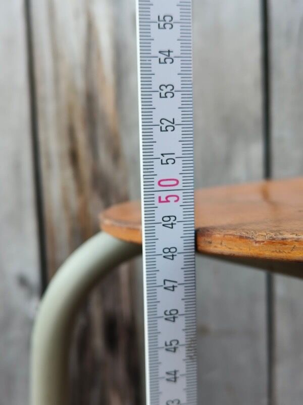 Vintage industrial chair Tubax in wood and metal