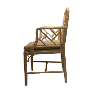Fauteuil en faux bambou