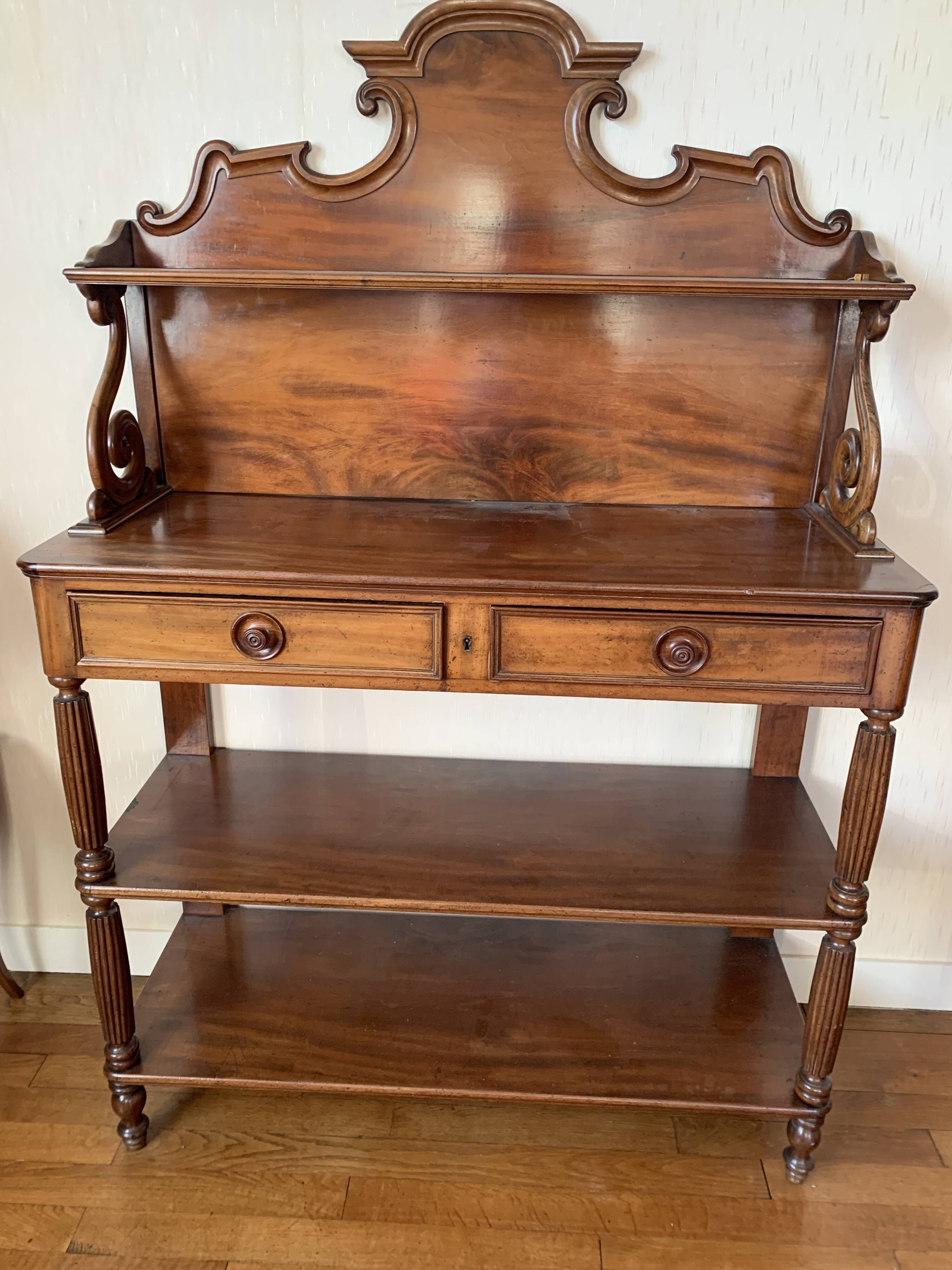 Wooden dessert table