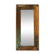Brutalist brass mirror by Jean Goardere, France, 1970s