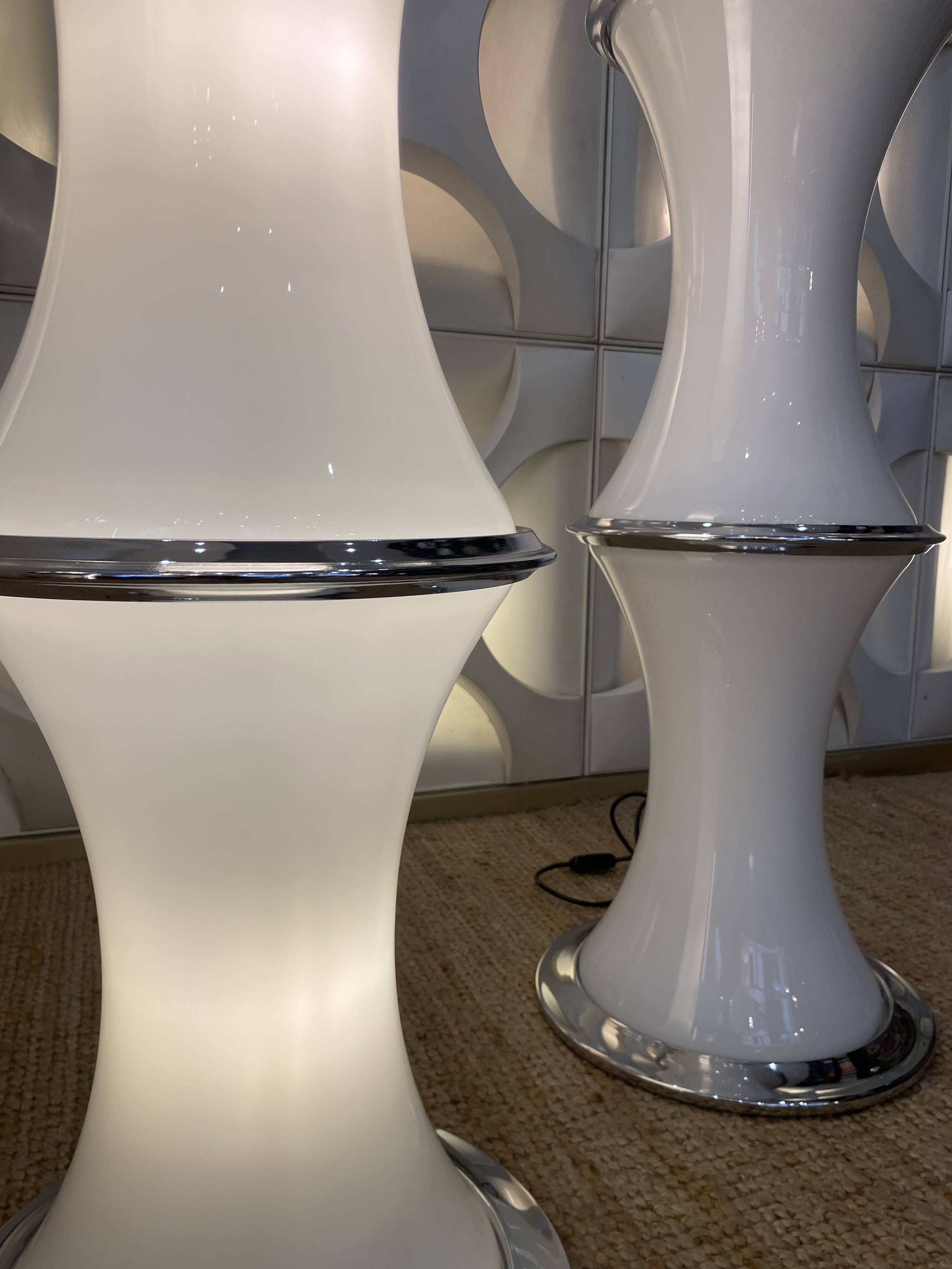 Enrico tronconi - pair of lamps model bamboo