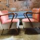 Cocktail set pair of armchair and its sofa 1960