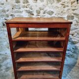 Antique shop window – Pine wood – 1920s/30s – On casters