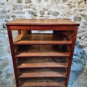 Antique shop display cabinet – Pine wood – 1920s/30s – On wheels
