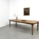 Very large farmhouse table in solid oak, 1950s – L300 cm