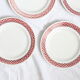 Set of 9 flat plates, geometric patterns, vintage