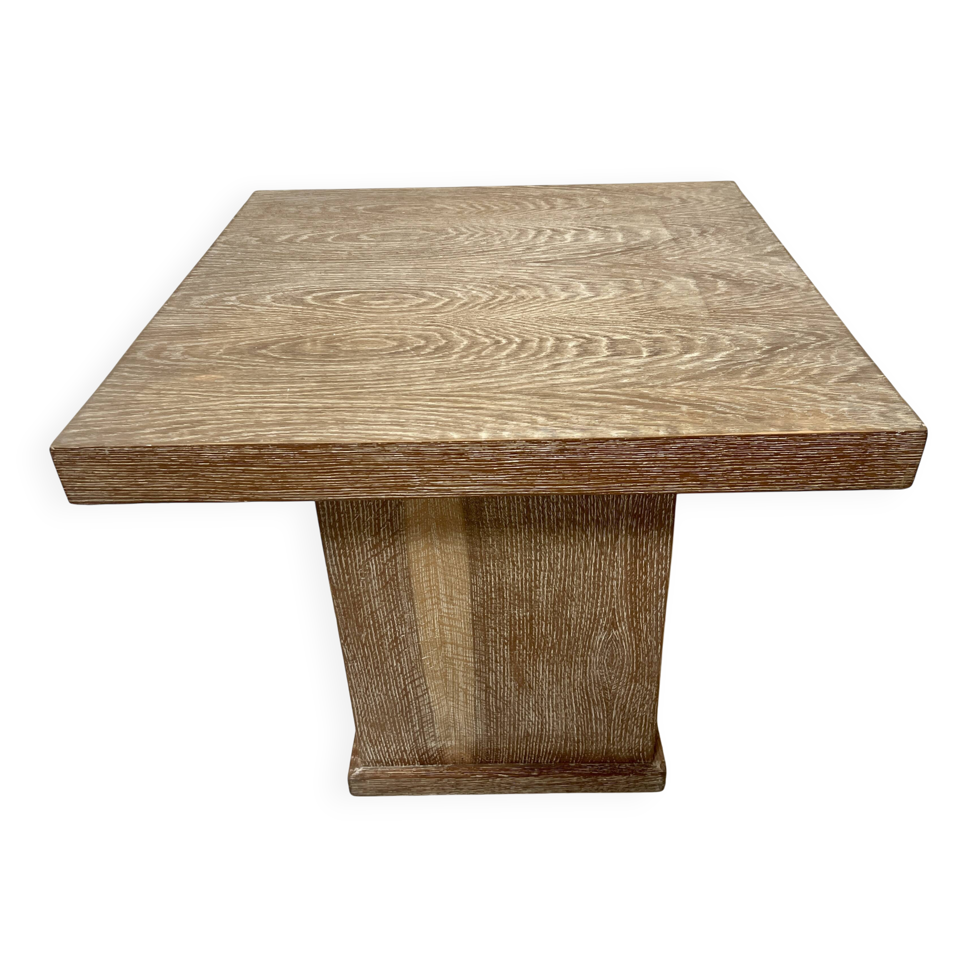 Art Deco coffee table in limed oak, 20th century