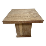 Art Deco coffee table in limed oak, 20th century