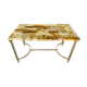 Vintage coffee table in marble and onyx circa 60/70
