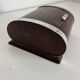 Vintage 1960 cigarette holder, wooden and gold metal dispenser - 16 x 13 cm