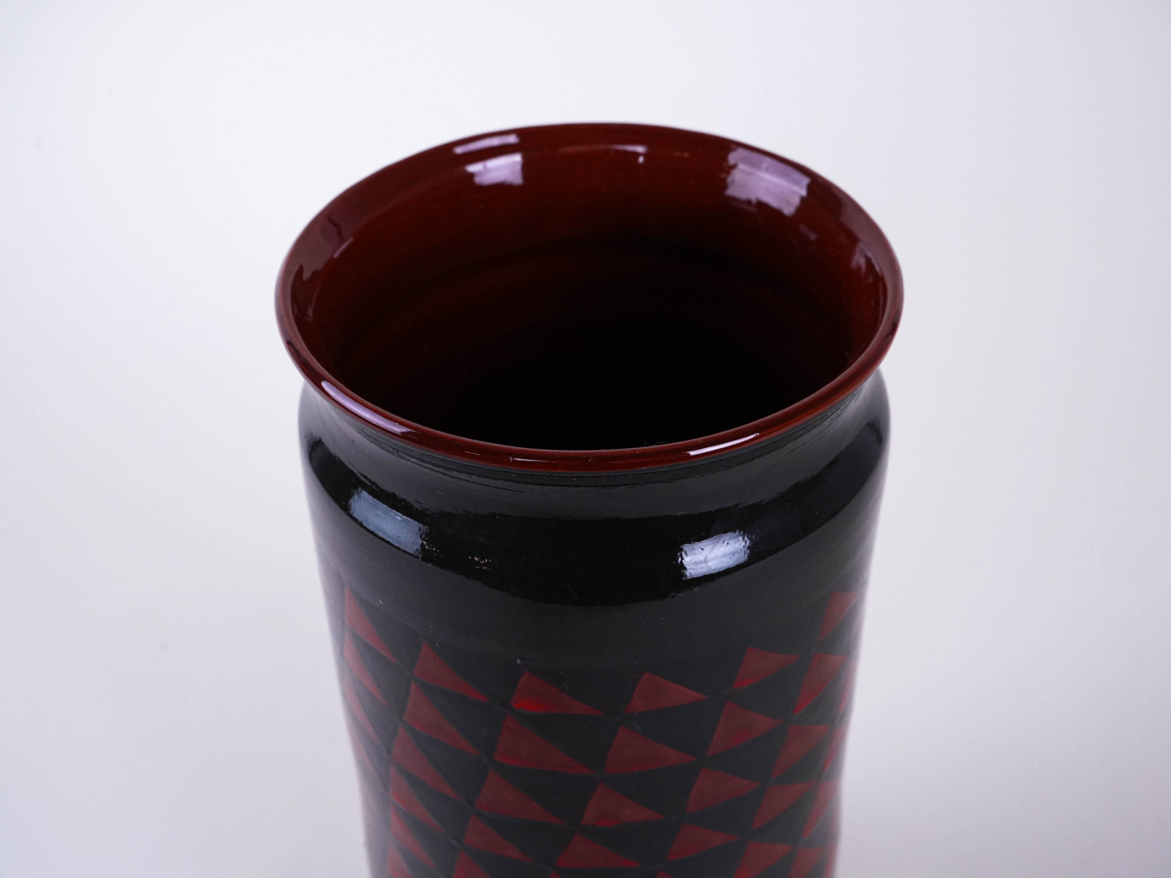 Ceramic vase, German design, 1960s, made in West Germany