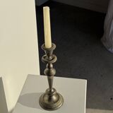 Large antique silver-plated candlestick H29 D10.5