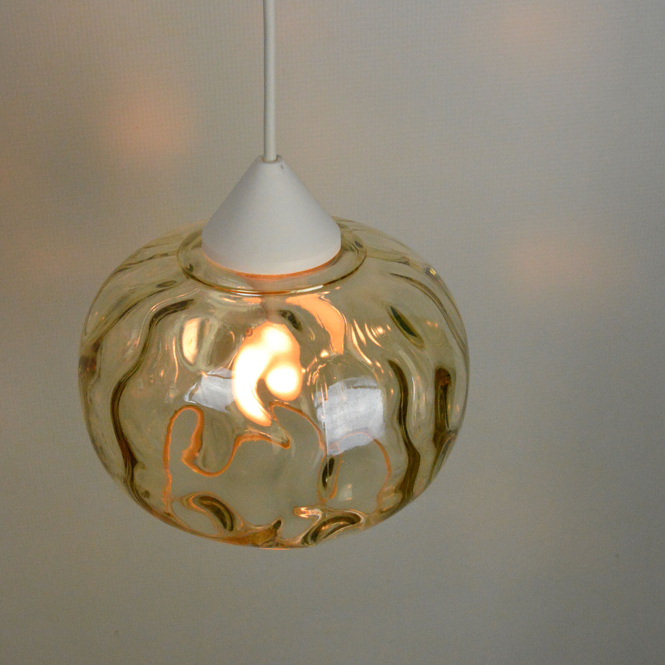 1970s Modernist hanging lamp, Poland