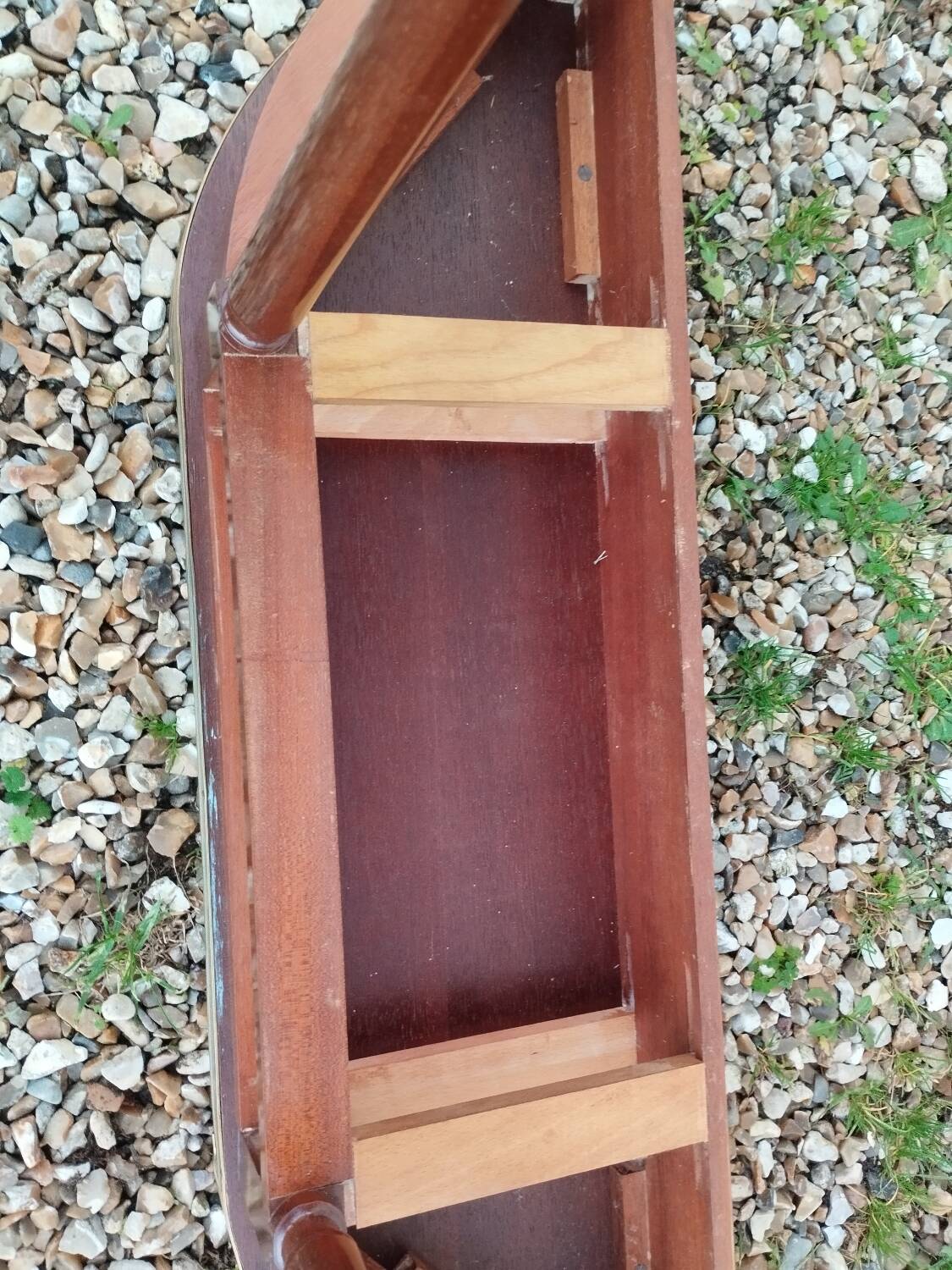 Console en bois style louis XVI