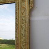 Mirror 19th wood and gilded stuk