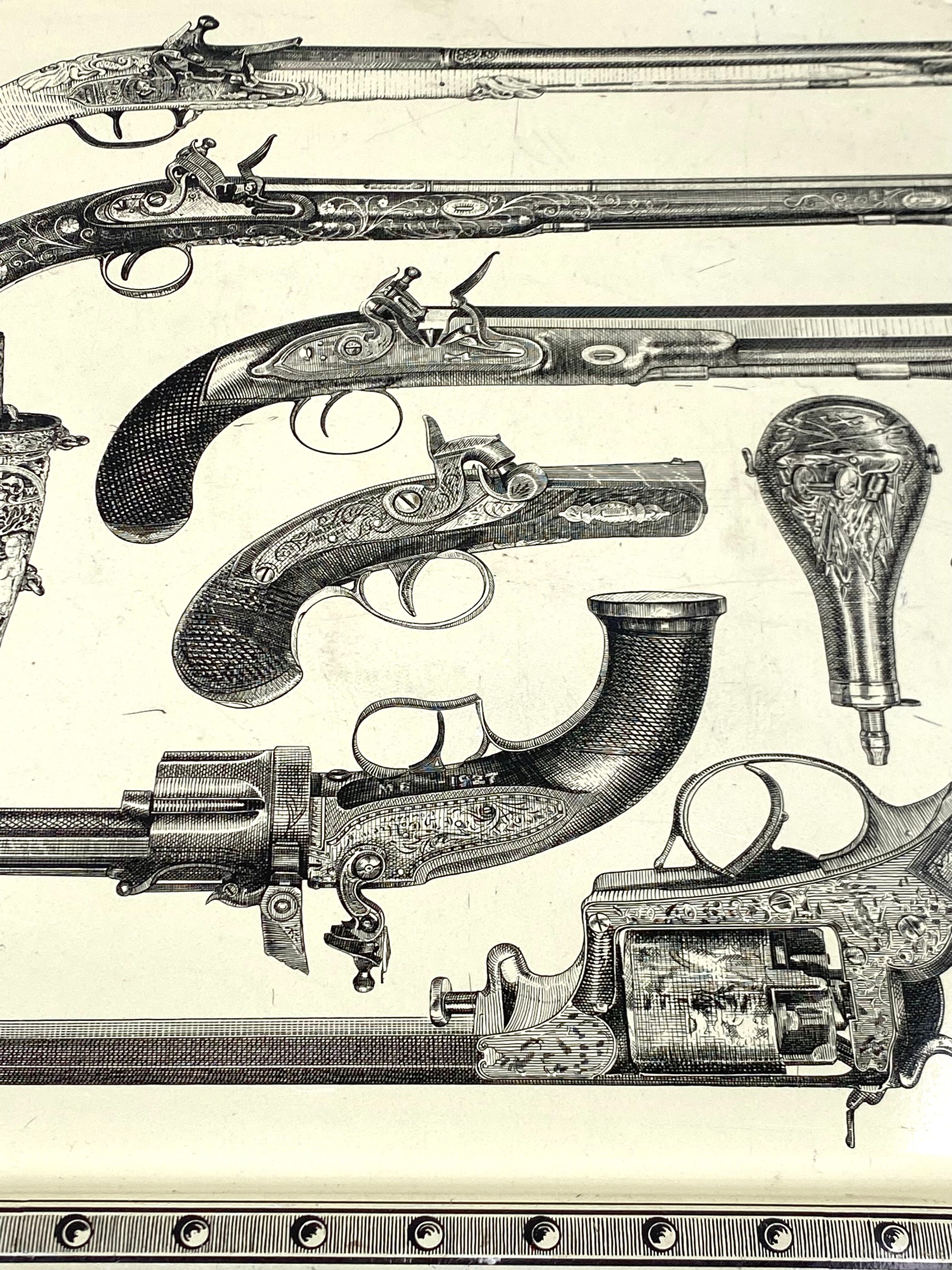 Piero Fornasetti, 'Guns' Tray, Atelier Fornasetti, ca. 1960