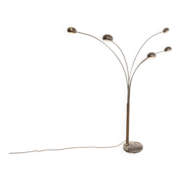 Lampe de sol au design vintage | Cottex Suède | 5 bras