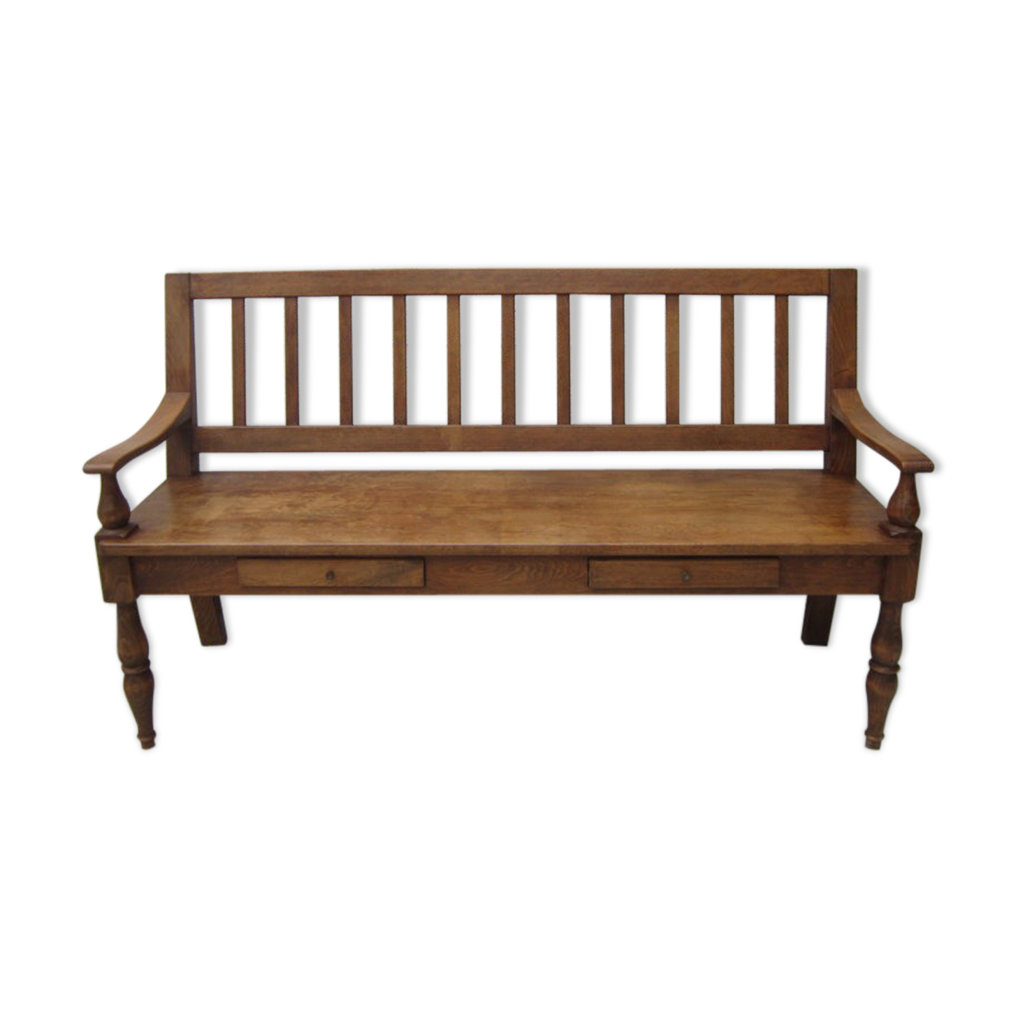 Settle in solid beech