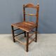 Ensemble de six chaises de cuisine anglaises anciennes