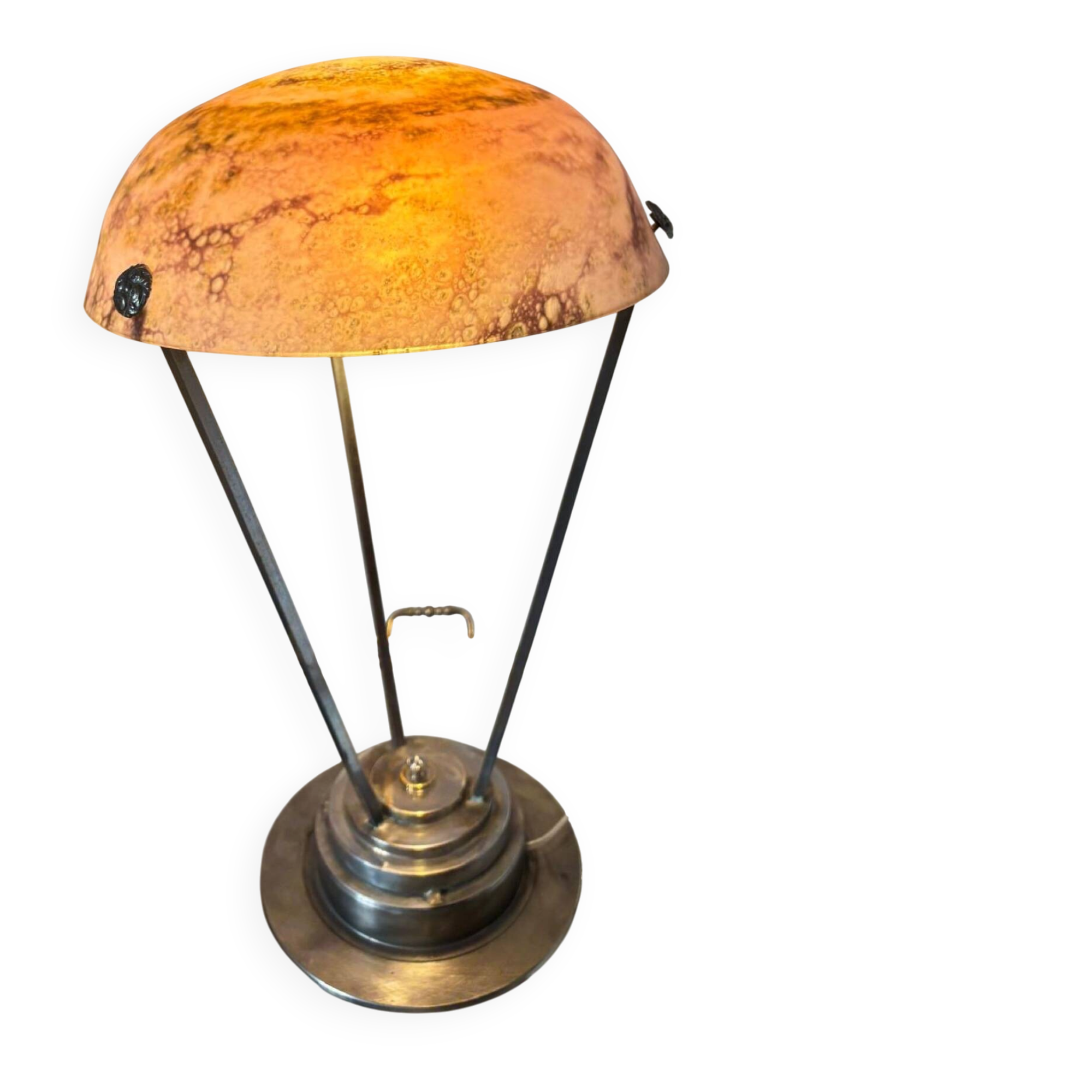Large art deco mushroom lamp 1930 - jean noverdy - 60cm
