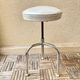 Stool tripod swivel workshop height adjustable skai & chrome vintage 60s