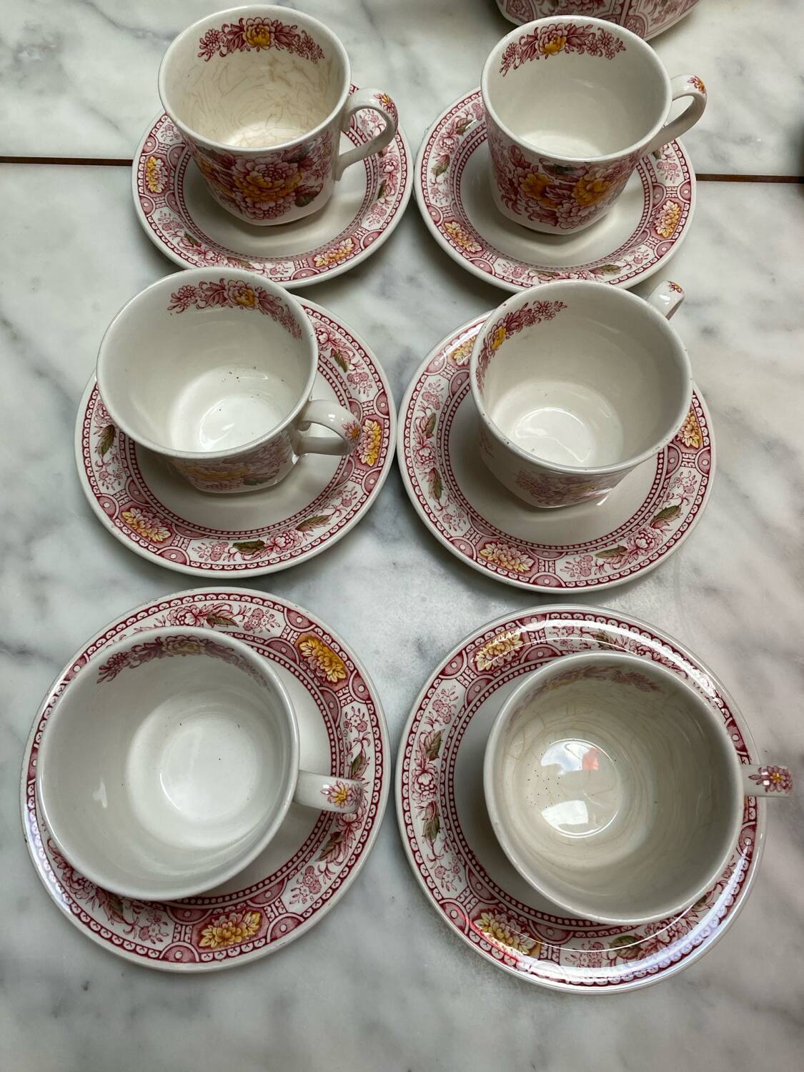 Canterbury English porcelain tea and coffee service