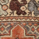 Red & Cream Vintage Persian Runner Rug, 86x265Cm