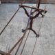Table bistrot double ep art deco 1930 fonte marbre