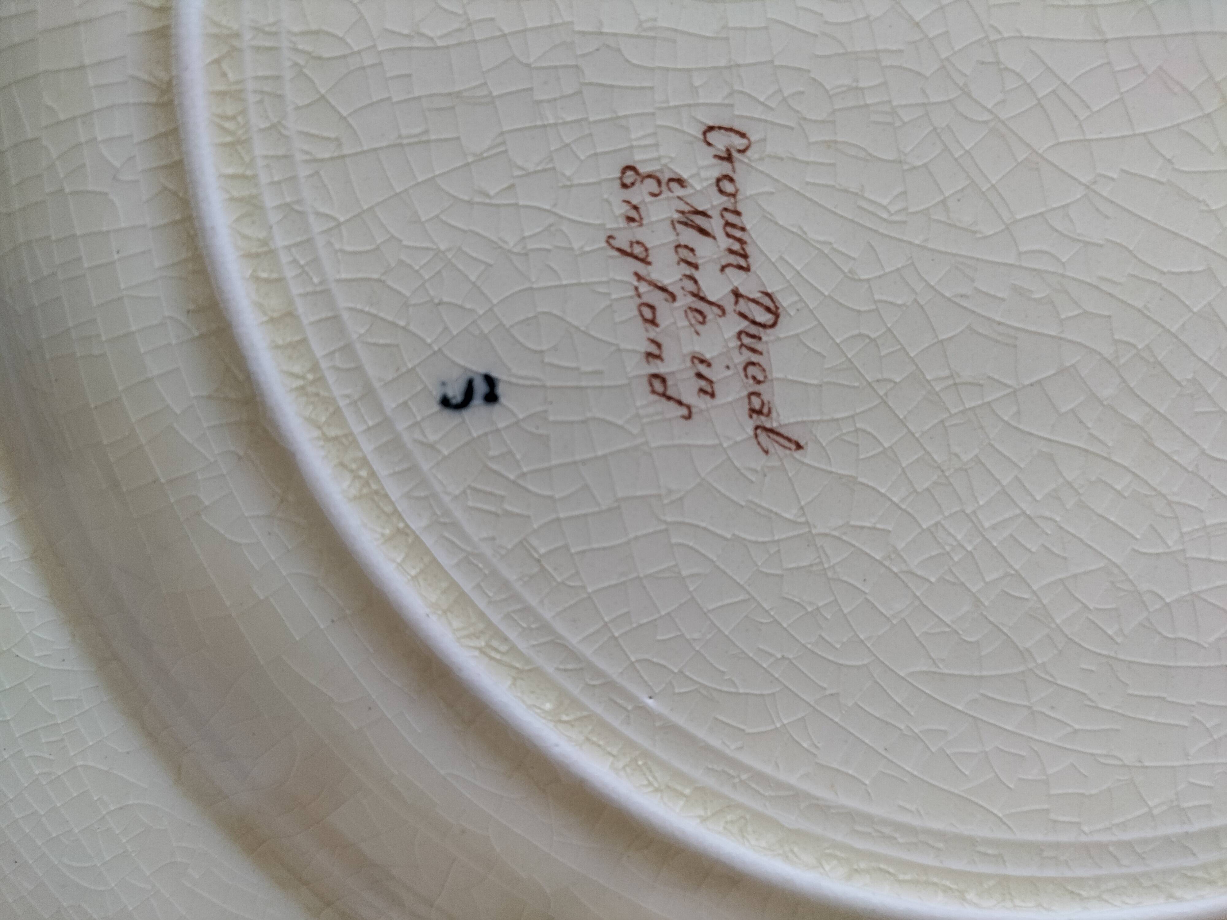 Vintage English Crown Ducal plate - floral decoration