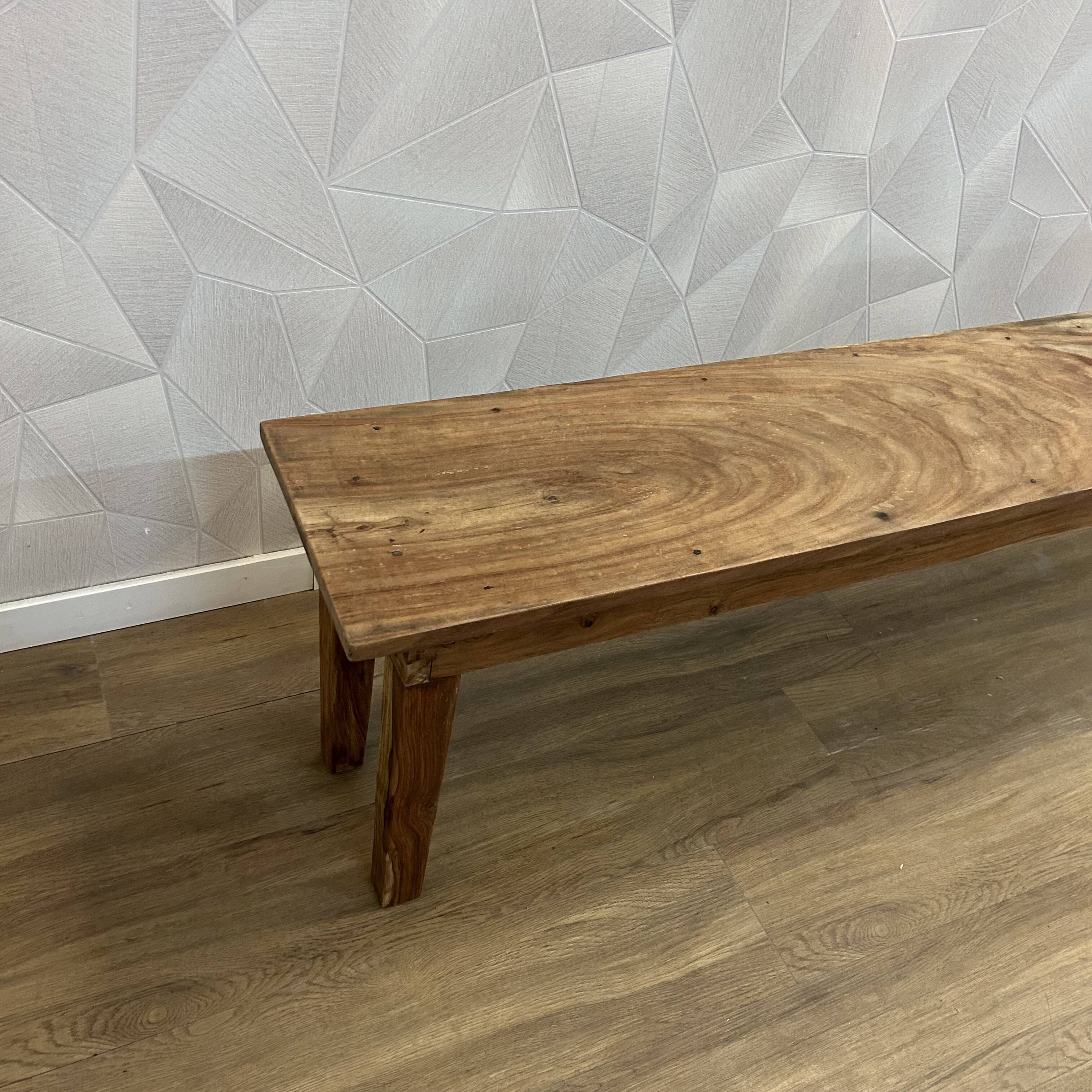 Solid wood unit bench