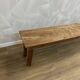 Solid wood unit bench