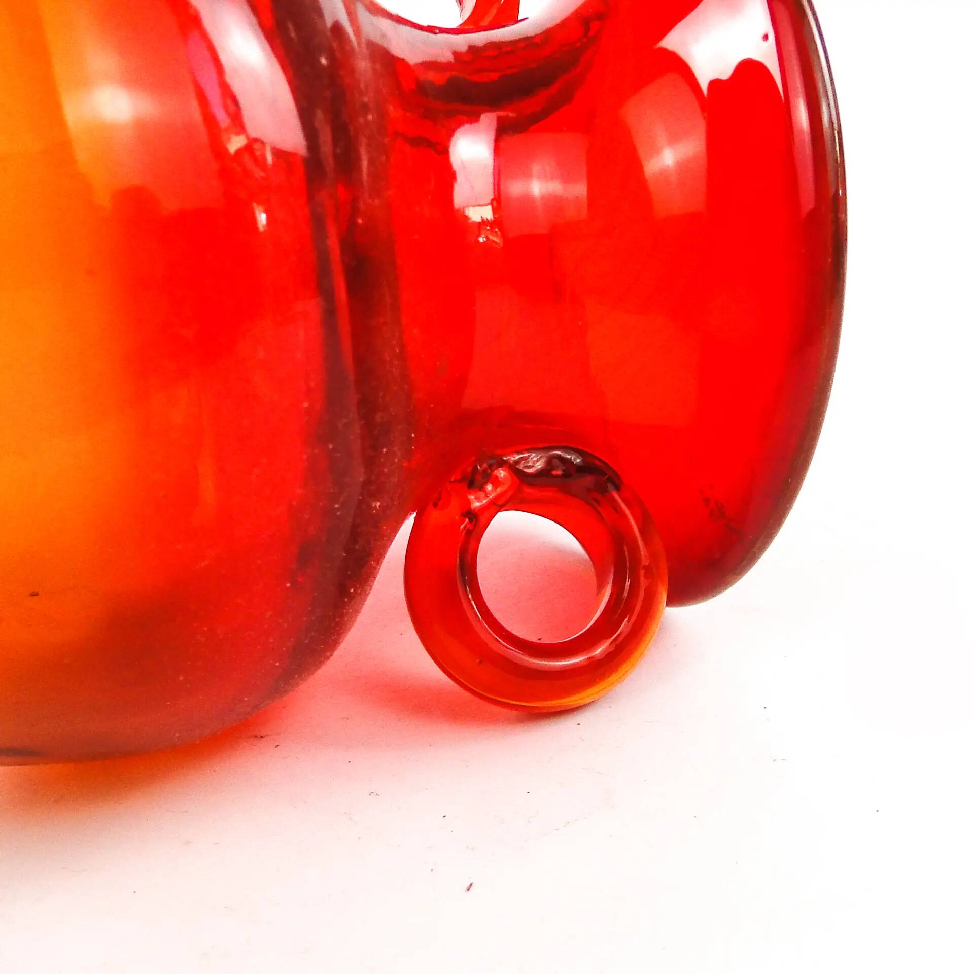 Mid-century modern vase, glass, designed by J. Słuczan-Orkusz, Poland, 1970s