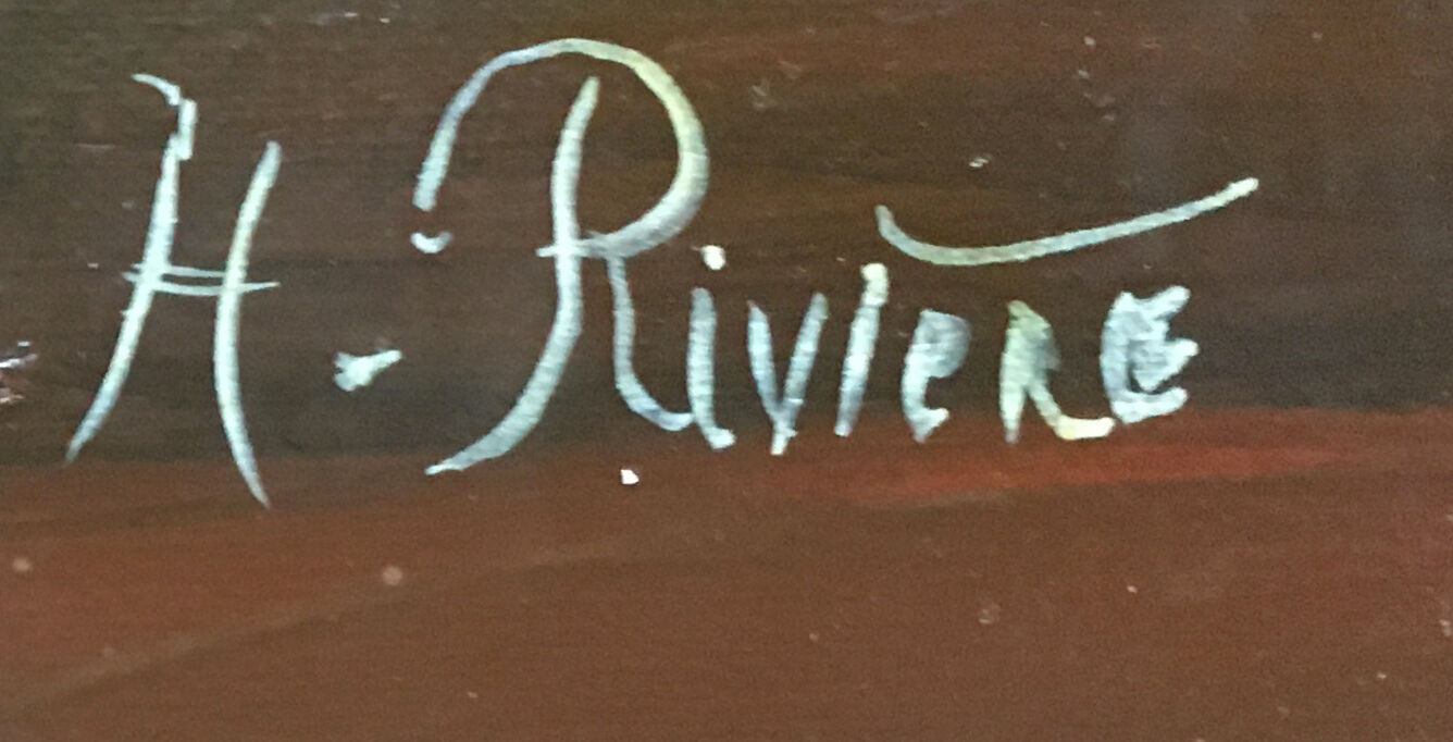 Painting "Flower Bouquet of the Garden" by H. Rivière