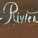 Painting "Flower Bouquet of the Garden" by H. Rivière