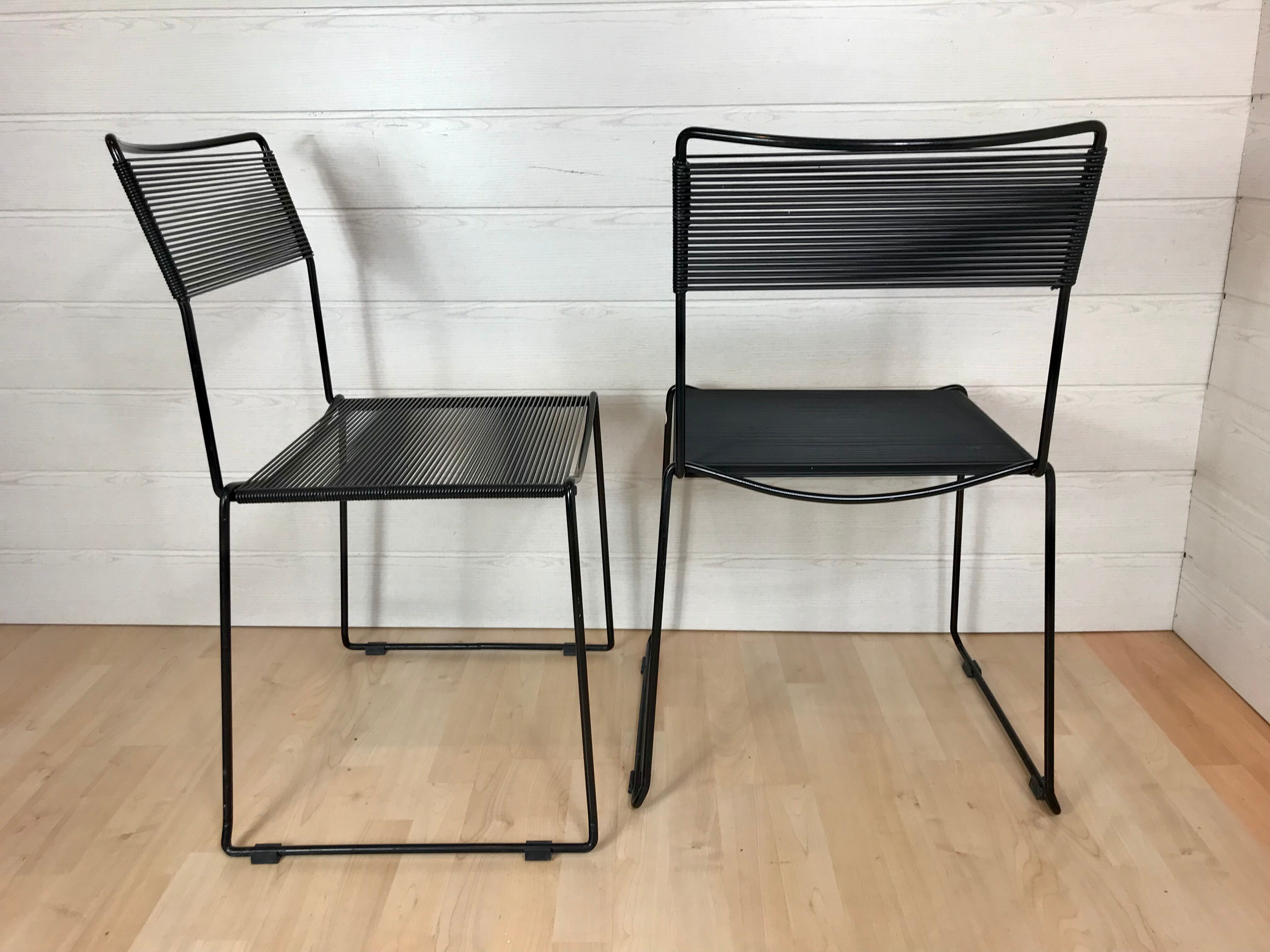 Pair of Chairs Spaghetti Giandomenico Belotti 1980