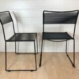 Pair of Chairs Spaghetti Giandomenico Belotti 1980