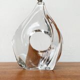 French glass table lamp from the mid-century by Daum, 1960s.