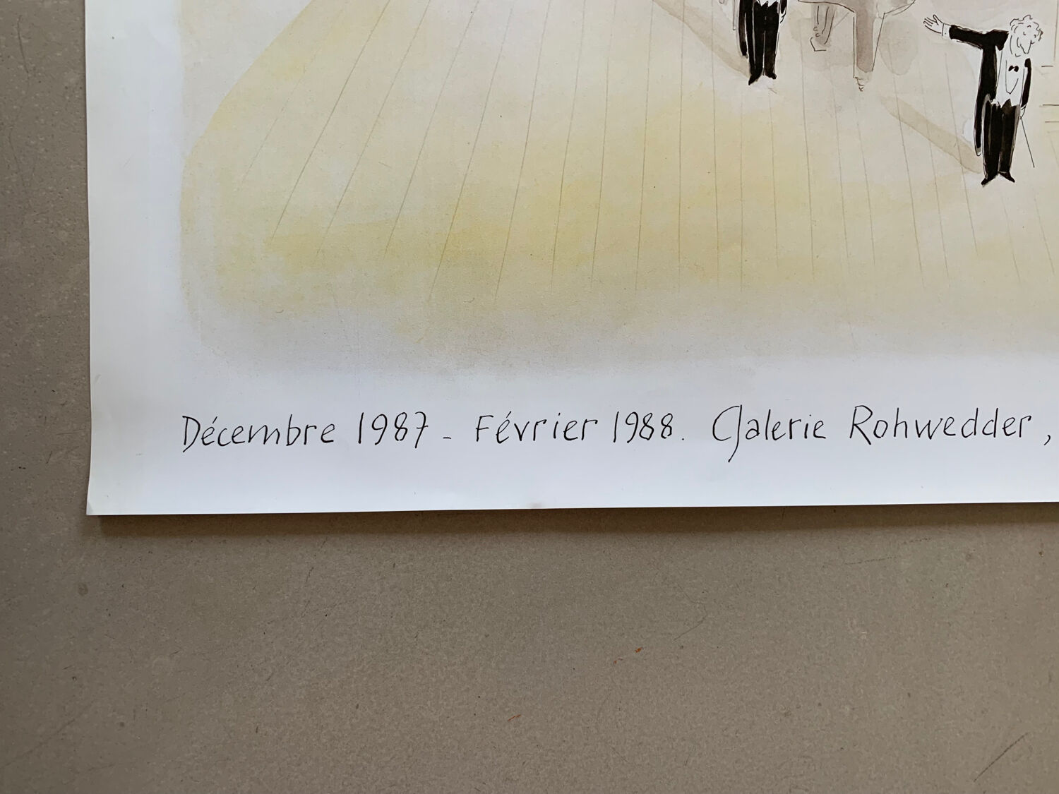 Exhibition poster Sempé 1987