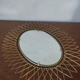 Retractable sun mirror, 34x27 cm