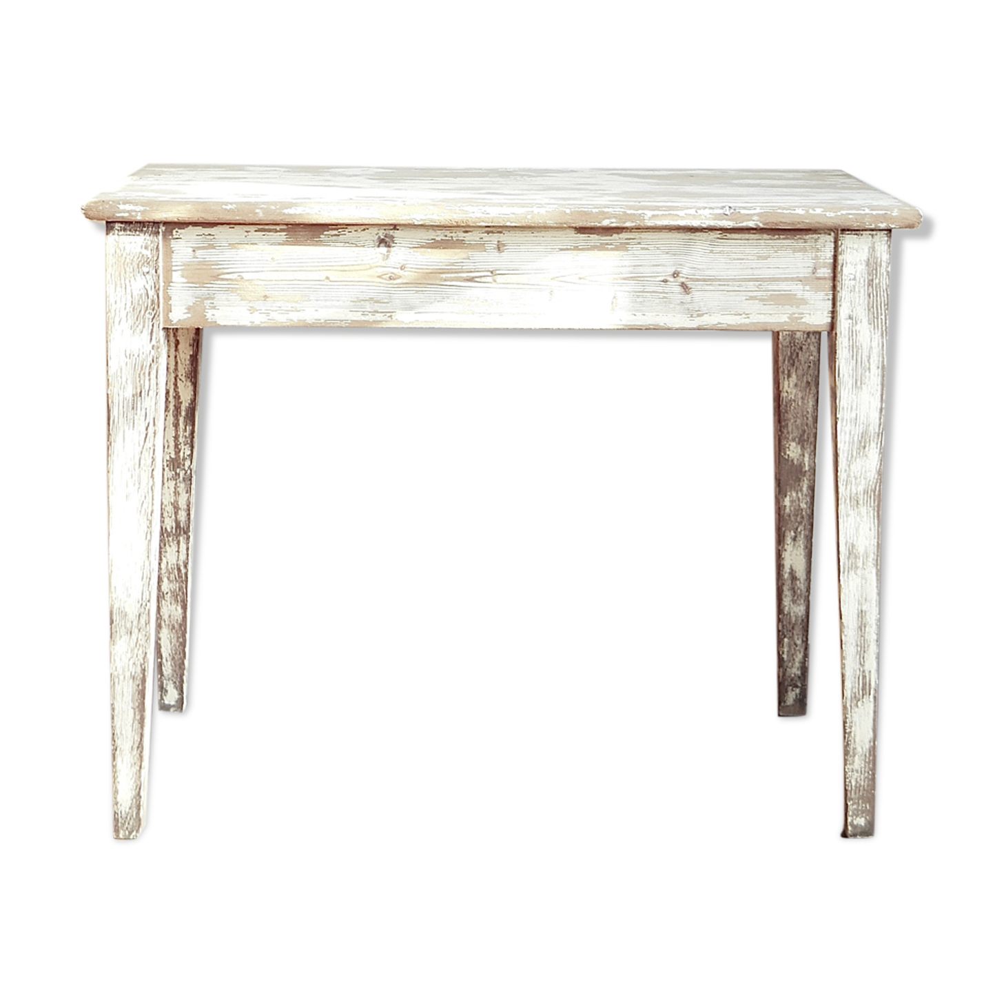 Patinated wooden console