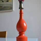 Orange lamp foot 70's philippe capelle